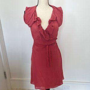 All Saints Sheer Wrap Dress